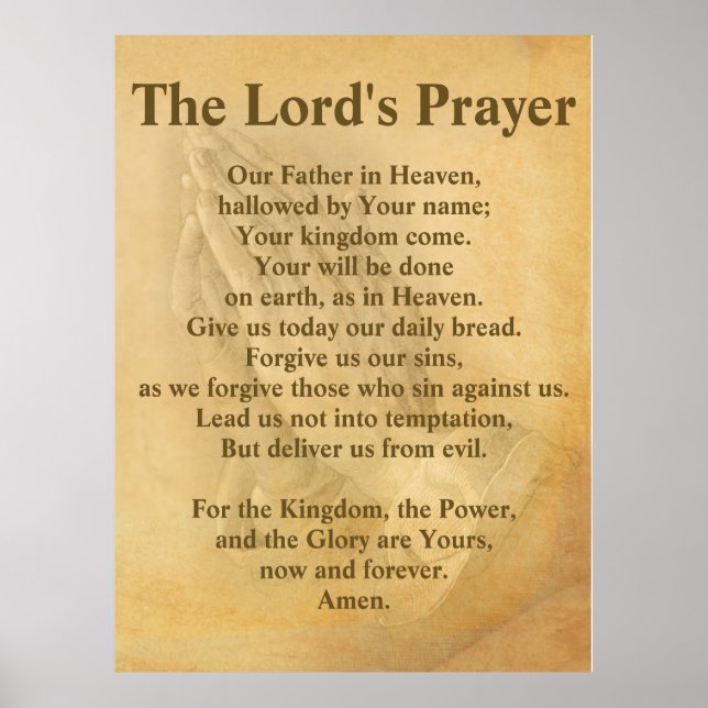 The Lords' Prayer (Contemporary) Poster (Front)