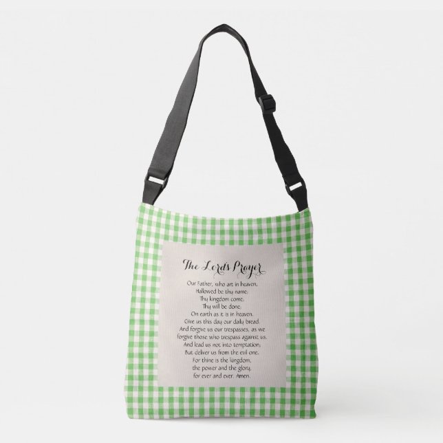 The Lord's Prayer  Crossbody Bag (Front)