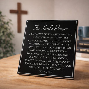 The Lord's Prayer Encouragement Ceramic Tile