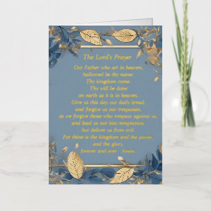 The Lord's Prayer Foil Greeting Card