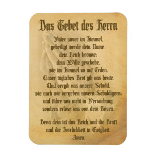 The Lord's Prayer (German) Magnet