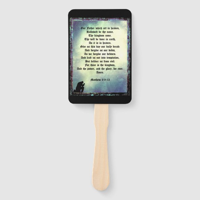 The Lord's Prayer Hand Fan (Front)