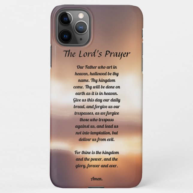 The Lord's Prayer iPhone Case (Back)
