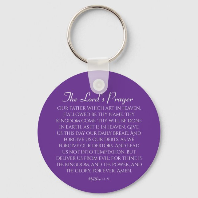 The Lord's Prayer  Key Ring (Front)