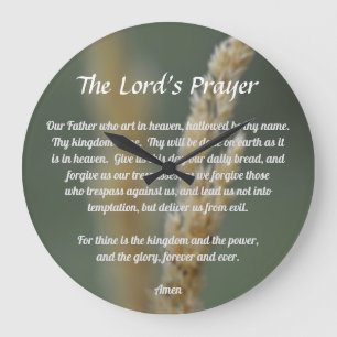 The Lord's Prayer Large Clock