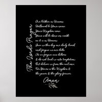 The Lord's Prayer Leaf Art Christian