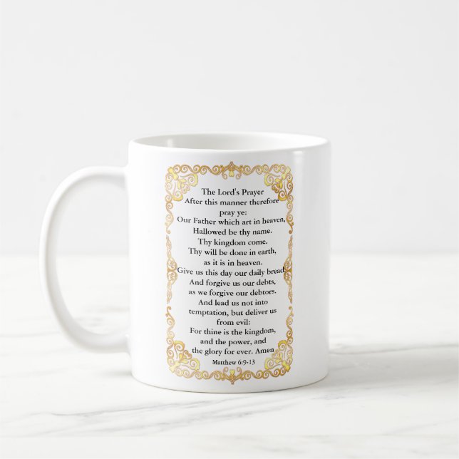 The Lord's Prayer Mug (Left)