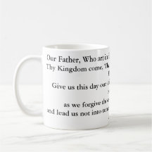 The Lords' Prayer/Our Father mug