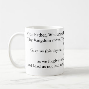 The Lords' Prayer/Our Father mug