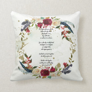 The Lord's Prayer Pillow, Bible Verse Cushion