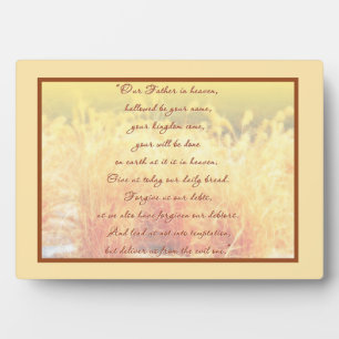 The Lord's Prayer  Plaque