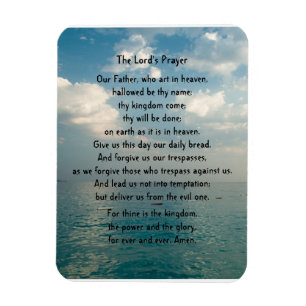 The Lord's Prayer Plaque Magnet