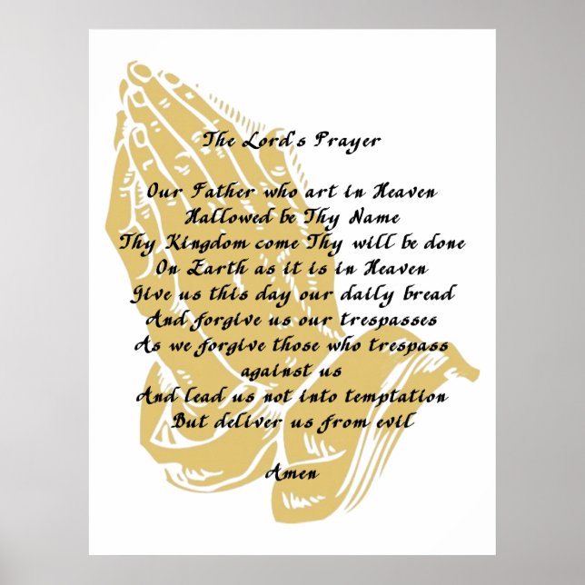 The Lord's Prayer Poster (Front)