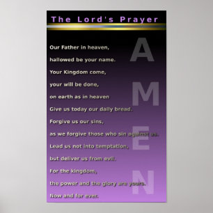 The Lord's Prayer Poster