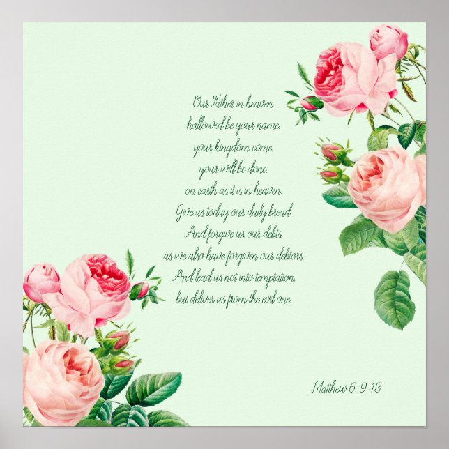 The Lords Prayer Poster (Front)