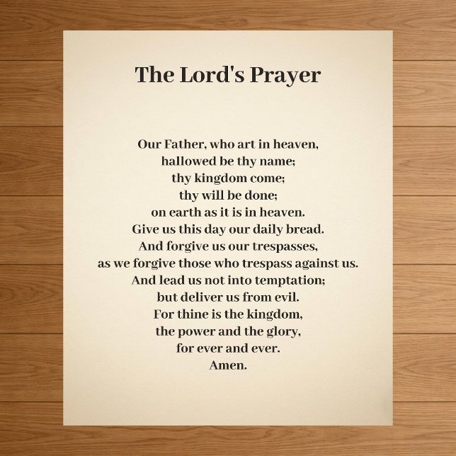 The Lord's Prayer Poster (Creator Uploaded)