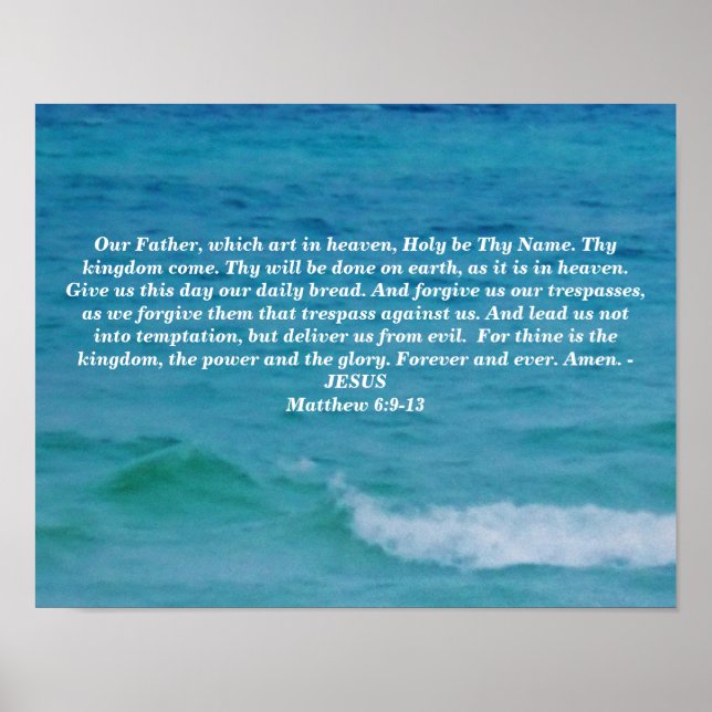 THE LORD'S PRAYER POSTER (Front)