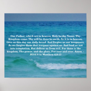 THE LORDS PRAYER POSTER
