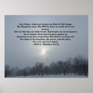 THE LORDS PRAYER POSTER
