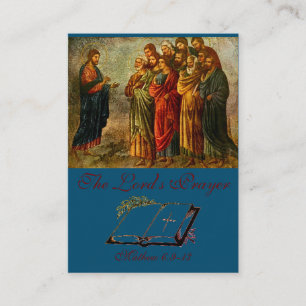 The Lord's Prayer - Prayer Card (Flat)
