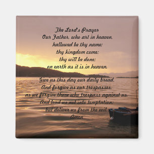 The Lord's Prayer Sunset Magnet