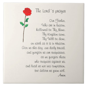 THE LORD'S PRAYER TILE