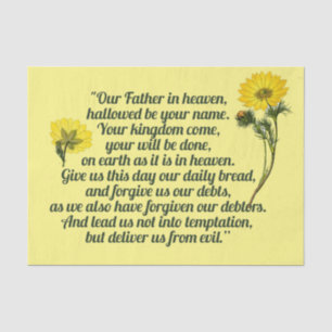 The Lords Prayer Tissue Paper