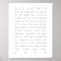 The Lord's Prayer White