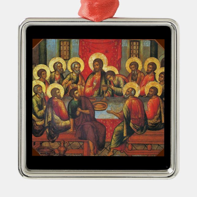 The Lord's Supper Metal Ornament (Front)