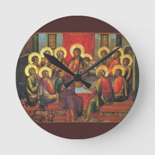 The Lord's Supper Round Clock
