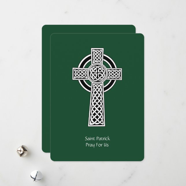 The Lorica of Saint Patrick Prayer (amended) Holiday Card (Front/Back In Situ)