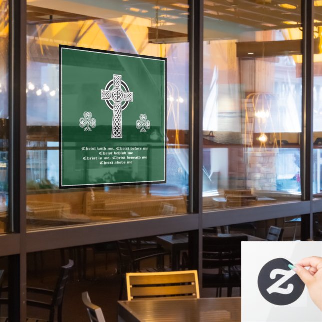 The Lorica of Saint Patrick Prayer (short) (Restaurant Window)