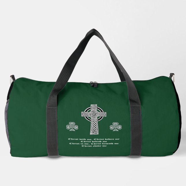 The Lorica of Saint Patrick Prayer (short) Duffle Bag (Back)