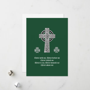 The Lorica of Saint Patrick Prayer (short) Holiday Card