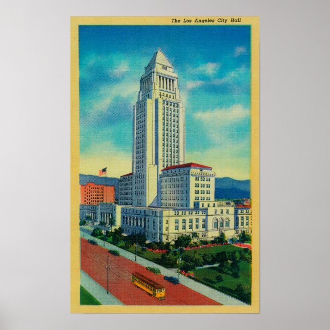 The Los Angeles City Hall Poster (Front)