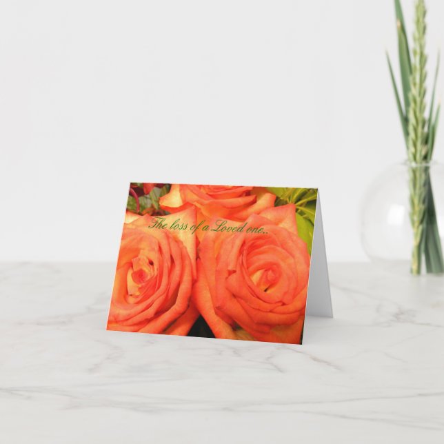 The loss of a Loved One.. Card (Front)