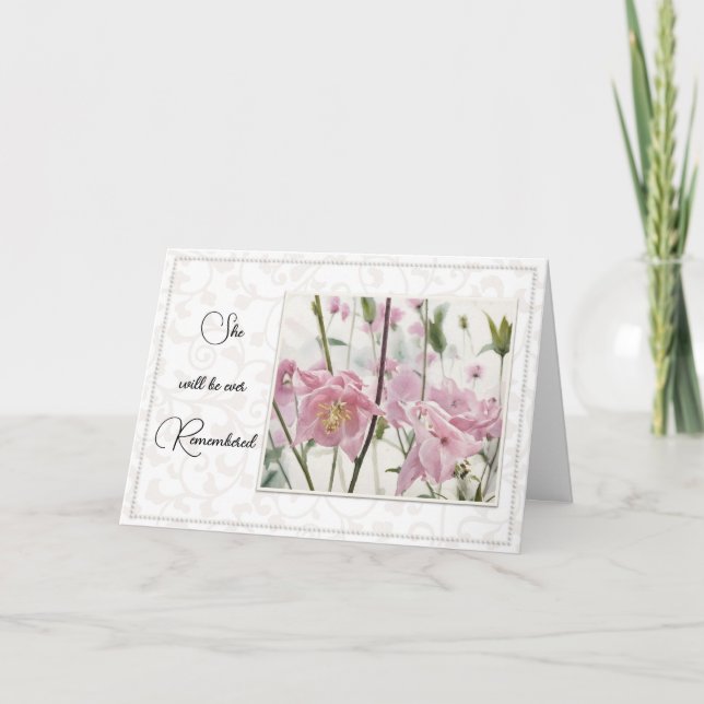 The Loss of a Woman/Girl - Sympathy Card (Front)