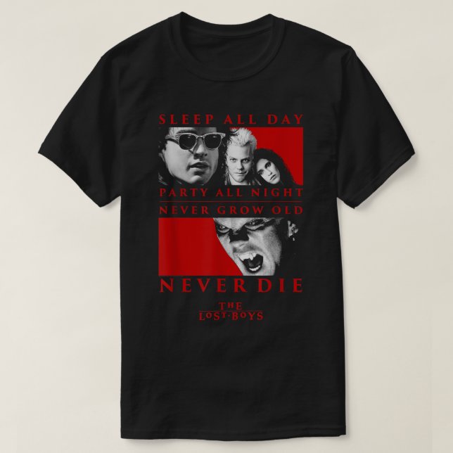 The Lost Boys Never Die  T-Shirt (Design Front)