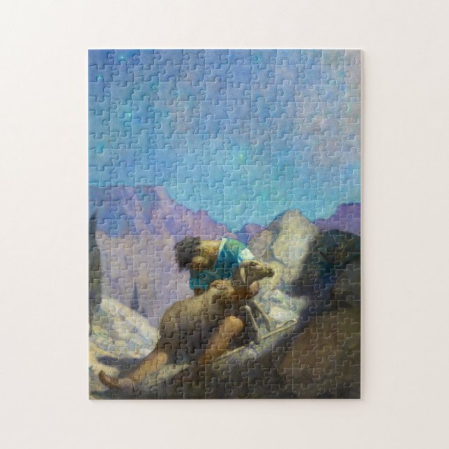 The Lost Sheep, 1926 by Newell Convers Wyeth Jigsaw Puzzle (Vertical)