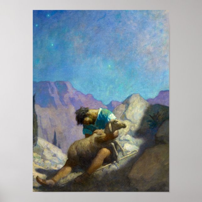 The Lost Sheep, 1926 by Newell Convers Wyeth Poster (Front)