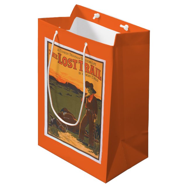 The Lost Trail - Comedy Drama Western Life Medium Gift Bag (Front Angled)