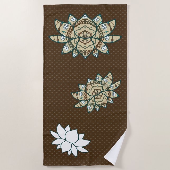 The Lotus Beach Towel (Front)