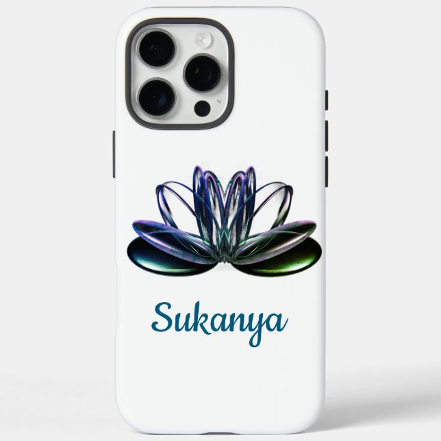 The lotus flower personalised Case-Mate iPhone case (Back)