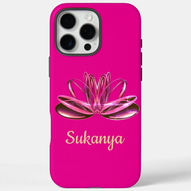 The lotus flower personalised Case-Mate iPhone case (Back)