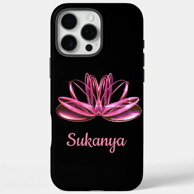The lotus flower personalised Case-Mate iPhone case (Back)