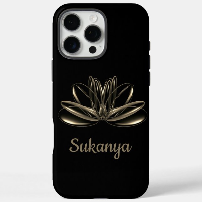 The lotus flower personalised Case-Mate iPhone case (Back)