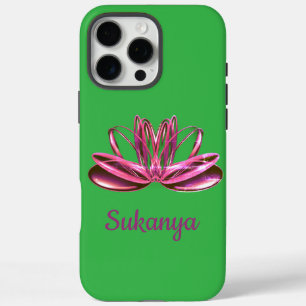 The lotus flower personalized iPhone 16 pro max case