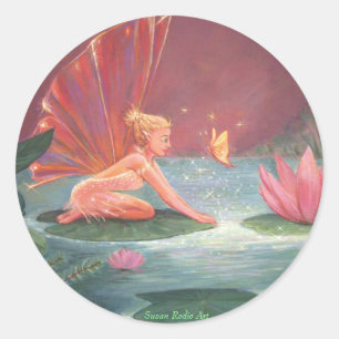 The Lotus Pond Fairy Classic Round Sticker