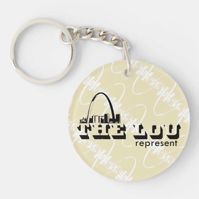 The Lou St. Louis Represent Key Ring (Front)
