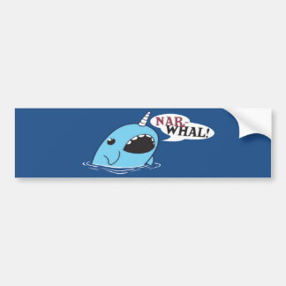 The Loud Narwhal Bumper Sticker